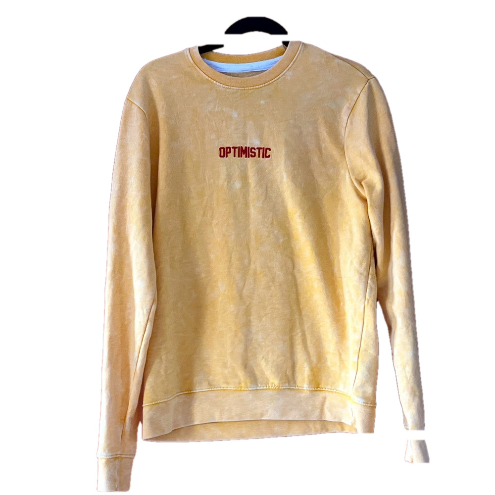 Blind Rooster Yellow and red Optimistic tiger embroidered sweatshirt
